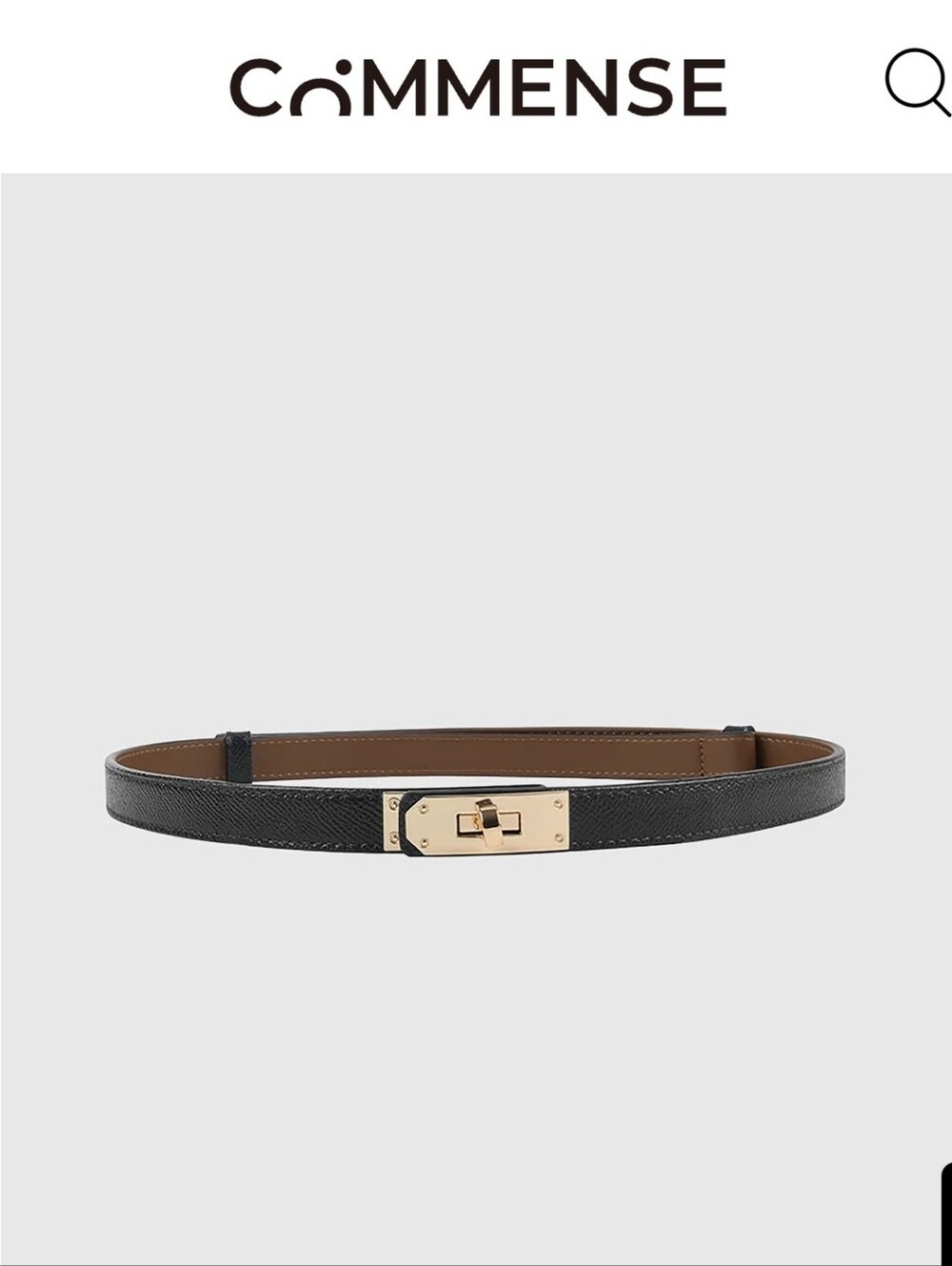 NWT Commense Black Right On The Line Belt